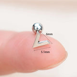 DAIIIBABYYY  -  1Pc Stainless Steel Star Moon Mini Earrings for Women Jewelry  Fashion Heart Butterfly Piercing Stud Earrings for Mother Day