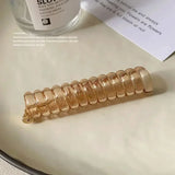 DAIIIBABYYY  -  Long Telephone Line Spiral Hair Bands Women Girls Fashion Elastic Rubber Band Ponytail Holder Hair Accessories Ornaments Rings