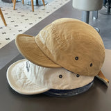 DAIIIBABYYY  -  New Short Brim Baseball Cap For Men Women Soft Brim Sunscreen Outdoor Peaked Hat Unisex Letters Embroidery Adjustable Visors Hat