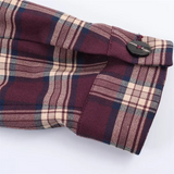 Daiiibabyyy  Winter New Product Women's Fashion Leisure Versatile Flip Collar Long Sleeve Leather plaid Pilot Jacket Coat