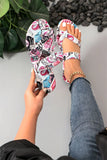 DAIIIBABYYY  -  Women's Sandals Graffiti style Sandals Casual comfortable Lightweight Slide Shoes Flip flops Big size 43