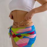 DAIIIBABYYY  -  Bohemian Colored Seed Beads Beaded Waist Chain Vintage Multi layered Belly Chain Charming Sexy Summer Body Jewelry