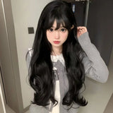 DAIIIBABYYY  -  Women's Fashionable Long Curly Wig Full Head Cover Style For Autumn/winter Trendy Big Wave Hair