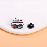 Daiiibabyyy  Cartoon Cute Brooches for Nurses Doctors Metal Cute Heart Funny Decorative Pin Hospital Theme Brooches Fashion Jewelry