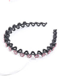 DAIIIBABYYY  -  New Non-slip Rhinestone Headbands Solid Wave Hairbands for Women Girls Bezel Fashion Hair Hoop Ladies Boutique Hair Accessories