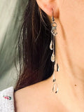 Daiiibabyyy  Ins Transparent Dewdrop Series Earrings Handmade Water Drop Tassel Earrings Fashion Personalized Jewelry for Women Holiday