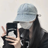DAIIIBABYYY  -  Women's Bucket Hat Panama Fashion Sun Visor Breathable Fisherman Protection Hat Ponytail Cap Summer Hats Beach Sun Hats