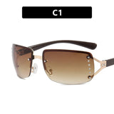 DAIIIBABYYY  -  New Frameless Decorative Diamond Sunglasses Women's Design Brand Luxury Sun Glasses Outdoor Leisure Eyewear UV400 Gafas De Sol