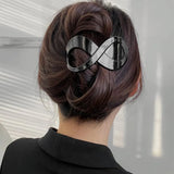 Daiiibabyyy  2/4pcs French Concord Hair Clip Acrylic Hair Claw Clips Thick Hair Flat  Grip Hair Banana Barrettes for Styling Hair Accesso