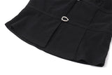DAIIIBABYYY  -  Street Spice Style Sexy Suit Women's Summer Hollow Halter Neck Vest High Waist A-line Skirt Two-piece Set Fashion Female Clothes