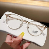 DAIIIBABYYY  -  Round Eyeglasses Women Men Computer Anti Blue Light Glasses Frames Transparent Optical Fake Eyeglass Student Myopia Frame Oculos