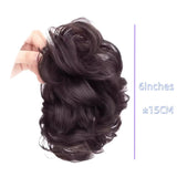 DAIIIBABYYY  -  Synthetic Women's Wig - Scrunchie-style Lazy Flower Bud Bun, Fashionable, Natural and Fluffy Wig Hairpiece.