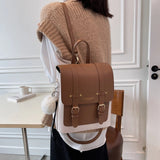 Daiiibabyyy Fashion Women Backpack Female High Quality Leather Small Book School Bags for Teenage Girls Sac A Dos Travel Rucksack Mochilas