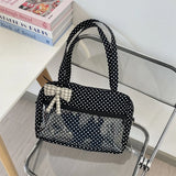Daiiibabyyy  Ladies' Shoulder Bags Simple Solid Color Versatile Japanese Anime Kpop Tote Bag Large Capacity Luxury Brand New Handbag For Girl