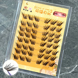Daiiibabyyy  8 Rows Wispy Dense Foxes Y2k False Eyelashes Natural Look Daily Wearing Manga Eyelash Extension For Makeup Pure Desire Style