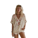 Daiiibabyyy  Autumn Ele 3D Printed Long Sve irt Women's Faionable Trans-oulder Design PU Material Thin And Non-Sinking