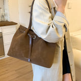 Daiiibabyyy  Retro Underarm Bag for Women, New Trendy Fashion, Casual Commuter Tote Bag, Large Capacity Shoulder Bag