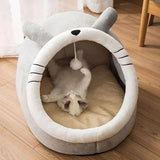 DAIIIBABYYY  -  Cat Bed House Kennel Nest Round Pets Sleeping Cave Kitten Beds Pet Basket Cozy Kitten Lounger Cushion Cat House Tent Dog House