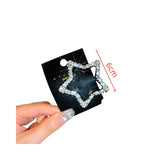 Daiiibabyyy  1/4PCS  Rhinestone Star Hair Clips for Women: Stylish Hair Accessories to Elevate Your Updo, Ideal for Parties & Daily Looks