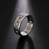 DAIIIBABYYY  -  Irish Celtics Knot Rings Men Women Stainless Steel Clear Zircon Amulet Couple Ring Jewelry Wedding Band Gift 2024 New In
