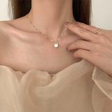 Daiiibabyyy  New Korean Butterfly Choker Necklace For Women Ladies Exquisite Love Heart Clavicle Chain Necklace Jewelry Gift