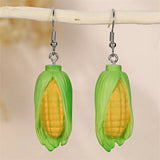 Daiiibabyyy  Bohemia Earrings Simulated Vegetable Dangle Earring Lettuce, Korean Style Cute Earrings Broccoli Alloy Mushroom Earrings