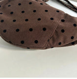 Daiiibabyyy  Streetwear Polka Dot Office Lady Shoulder Bag Women Canvas Drawstring Pleated Hobo Bags Y2k Aesthetic Handbags Crossbody Korean