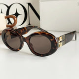 Daiiibabyyy  New Fashion Oval Sunglasses Women Men Trendy Cool Sun Glasses Ladies Street Shot Retro Premium Eyewears Gafas De Sol UV400