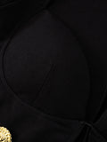 DAIIIBABYYY  -  Sexy Solid Spliced Button Slimming Jumpsuits for Women V Neck Short Sleeve High Waist  Hollow Out Chic Jumpsuits Female New
