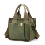 Daiiibabyyy  Large capacity canvas handbag, durable handle, functional design for daily use, work, travel, and shopping