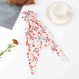 Daiiibabyyy  Fashion Dots Scrunchies Long Hair Rope Korean Hair Ties for Women Ponytail Scarf Sweet Elastic Hair Band Hair Accessories