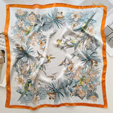 DAIIIBABYYY  -  New Silk Square Scarf Women Luxury Floral Print Kerchief Soft Satin Hairband Hands Bag Ribbon Foulard Hijab Neckerchief Headband