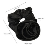 Daiiibabyyy  1PC Pack Rose - Shaped Hair Scrunchies, Elegant Flower Hair Ties, Ideal for Women's Stylish Ponytails and Buns