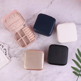 Daiiibabyyy Candy Color Jewelry Organizer Display Storage Box Travel Earrings Necklace Ring Holder Jewelry Case Boxes
