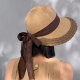 Daiiibabyyy  Double-sided Wear Fisherman's Hat Women's Casual Face Shading Sunscreen Hat Broken Flowers Age Reduction Sun Shading Basin Hat