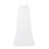 Daiiibabyyy  Summer Fashion New Women's Elegant Design Strap Long Dress Lace Edge Bow Sexy Slimming Beach Hot Girl Long Dress