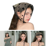 Daiiibabyyy Lightweight Kerchief Woman Sheer Lace Headscarf Hair Scarf Outdoor Travel Gift