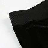 Daiiibabyyy   New Niche American Retro Star Pattern Low Waist Sexy Micro Flared Long Women Black Slim Fit Casual Pants