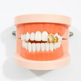 Daiiibabyyy  Hip-Hop Braces, Gold-Plated, Two Hollowed-Out Rose-Shaped Braces, Five-Pointed Star Braces, Halloween ornaments