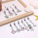 Daiiibabyyy   Fake Belly Button Rings for Girls Clip on Belly Rings Dangling Navel Piercing Jewelry in Women Body Piercing Jewelry