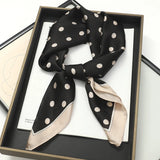 DAIIIBABYYY  -  New Spring Square Neck Scarf Women Bandana Hair Band Design Print Dot Female Foulard Headband Shawl Wrap Neckerchief