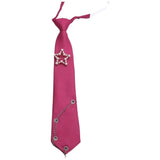 Daiiibabyyy  Simple Korean Style Star Tie Choker JK Long Necktie Academic Style Tassels Shirt Tie Daily