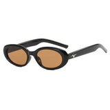 Daiiibabyyy  Vintage Oval Sunglasses Women New Trendy Punk Style Eyeglasses Fashion Luxury Brand Designer Eyewear UV400 Glasses