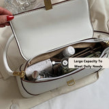 Daiiibabyyy  Solid Color Korean INS Style Women Shoulder Bag Small Square Armpit Bag Casual Business Versatile Fashion Trend Crossbody Bag