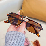 Daiiibabyyy  New Women's Oval Pilot Sunglasses Classic Retro Double Bridge Men's Sun Glasses Men Driving UV Protection Glasses UV400 Eyewear