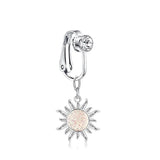 DAIIIBABYYY  -  1PC Fake Belly Button Ring Fake Belly Piercing Crown Clip On Umbilical Non Navel Fake Pircing Butterfly Cartilage Earring Clip