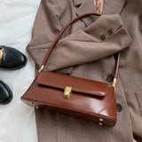 Daiiibabyyy  Solid Color Korean INS Style Women Shoulder Bag Small Square Armpit Bag Casual Business Versatile Fashion Trend Crossbody Bag