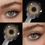 Daiiibabyyy  1Pair PATTAYA Fashion Makeup Beauty Contacts Lenses Soft Half Year Green Contacts Eyes New York Myopia Color Lenses