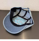DAIIIBABYYY  -  Japanese Retro Star Literary Duck Bill Forward Hat Spring and Autumn Men's and Women's Outdoor Denim Short Brim Painter Hat