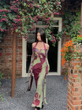 DAIIIBABYYY  -  Off The Shoulder Long Sleeve Mesh Maxi Dress 2024 Women Bodycon Tunics A Line Backless Ladies Long Dress Fall Fashion